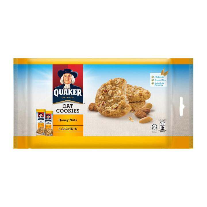 Quaker Oats Honey Nuts Oatmeal Cookies Lazada Singapore