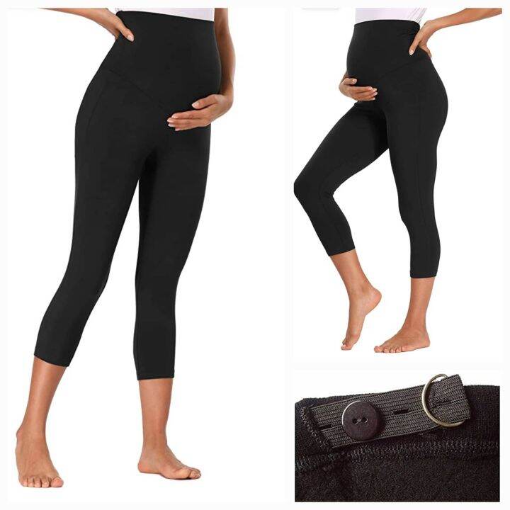 Rowan Maternity Leggings Capri Tokong Pants with Adjustable