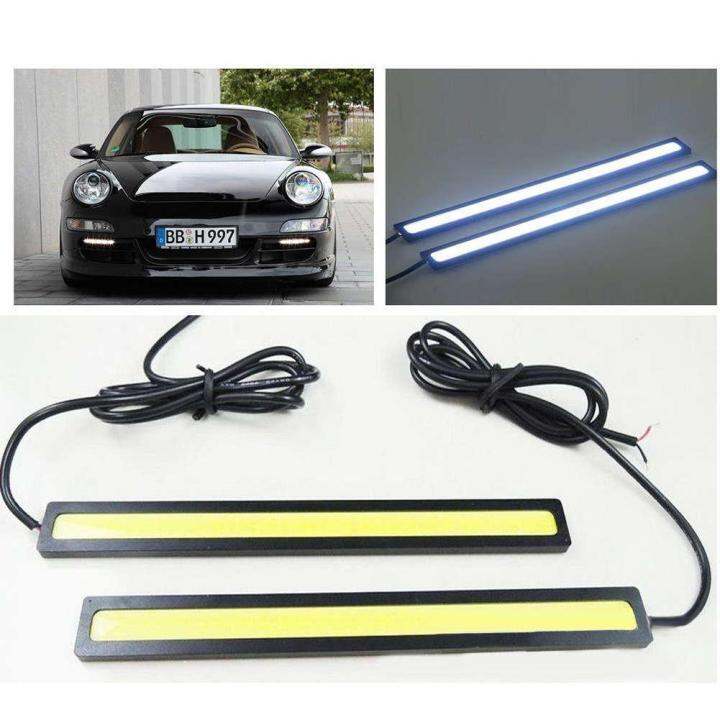 2pcs-waterproof-12v-led-cob-car-auto-drl-driving-daytime-running-lamp-fog