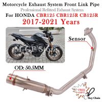 For HONDA CBR125 CBR125R CB125R CBR 125R CB 125 2017 - 2021 Motorcycle Exhaust Muffler Escape Modify Front Mid Link Pipe Slip-On