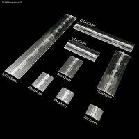 ☼ 1/2/6pcs Mini Lengthened Durable Clear Transparent Acrylic Plastic Hinge Display Furniture Cabinet Door Window Music Box 8 Size