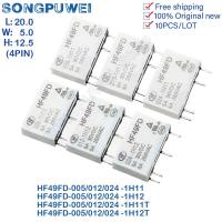 Free shipping 10PCS HF49FD Relay 5V 12V 24VDC HF49FD-005-1H11 HF49FD-012-1H11T HF49FD-024-1H12T F49FD-005 012 024 1H11 1H12 5A Electrical Circuitry Pa