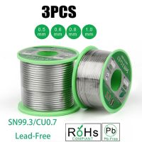 50g 0.8mm Solder Wire Welding Flux Tin Soldering Iron Lead Cord Wire Clean Rosin Welding Core Solder Wires Flux Reel Tube