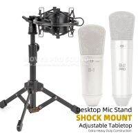 Desktop Microphone Stand + Shock Mount For Behringer B-1 B-2 Pro B1 B2 B 1 2 Tabletop Mic Shockproof Anti Vibration Mike Holder