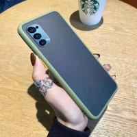 [ส่งจากไทย] ปุ่มสีผิวด้าน Case OPPO Reno5 (4G) / Reno5 (5G) เเสี่ยวมี่ ขอบนิ่มหลังแข็ง