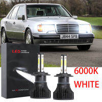 สำหรับ Mercedes W124 E Class 1993-1995หลอดไฟหน้าไฟฉายคาดศีรษะ1994ไฟหน้ารถมอเตอร์ไซค์แบบ LED 6000K ชุดหลอดไฟเปลี่ยนฮาโลเจน