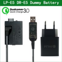 LP E5 LPE5 Dummy Battery ACK E5 DR E5 DC Coupler for Canon EOS 450D 500D 1000D Kiss F X2 X3 Rebel XSi XS T1i