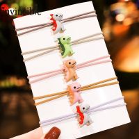 Fashion Cute Candy Color Child Baby Small Dinosaur Elastic Hair Band/ Small Fresh Sweet Rubber Dinosaur Hair Rope