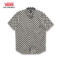 VANS CYPRESS CHECKER BLACK-WHITECAPS เสื้อยืดคอกลม ชาย หญิง