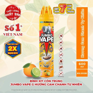 Bình Xịt Muỗi & Côn Trùng 2 Vòi Jumbo Vape Chai 600ml