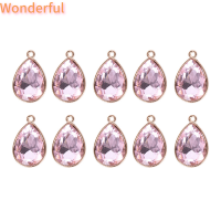 ?【Lowest price】Wonderful จี้คริสตัลมุกหยดน้ำแฟชั่น10ชิ้น เซ็ตของขวัญงานฝีมือเครื่องประดับแบบทำมือ