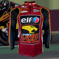 เสื้อแขนยาว MotoGP ELF Marc VDS Racing  เสื้อโมโตจีพี ทีม เอลฟ์ มาร์ค วีดีเอส เรสซิ่ง #MG0043 รุ่น Sam Lowes#22 ไซส์ S-5XL