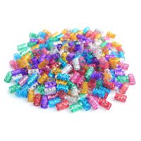 50pcs Mixed Dreadlocks Accessories Gold Hair Beads For Braids Silver Rings For Girls Adjustable Cuffs Clips Beads Accessories