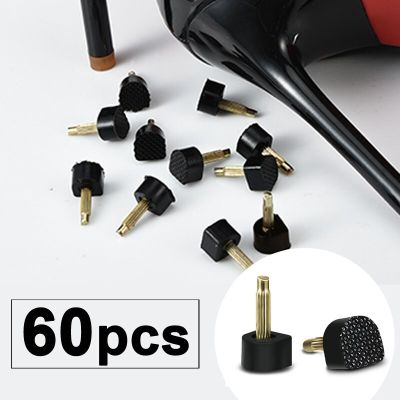 30 Pair High Heel Repair Tips Pins for Women Shoes High Heel Tips Taps Dowel Lifts Replacement Heel Stoppers Shoe Care Protector Shoes Accessories
