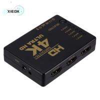 XIEGK 5พอร์ต สวิตช์ที่รองรับ HDMI 5x1 รองรับ HDMI 5ใน1ออก สวิตช์ HDMI 5 IN1 4K 2K สำหรับดิจิตอล hdtv/ เครื่องเล่นดีวีดี/พลาสม่าจอแสดงผล/เสียง/วิดีโอรับ