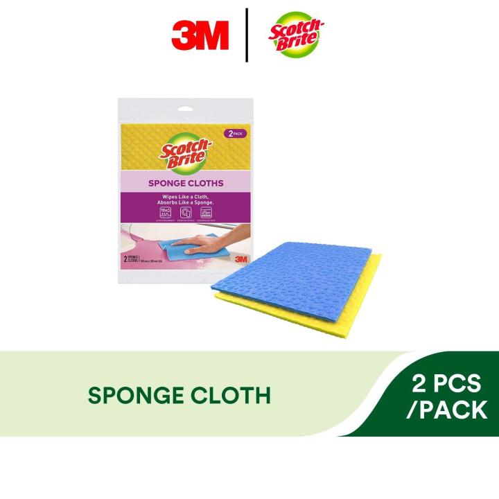 Scotch-Brite Sponge Cloths, 2/Pack