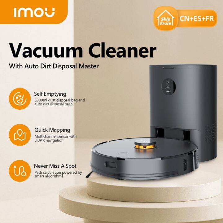 IMOU Robotic SelfEmpty Vacuum Cleaner Robot Sweeper Aspirador