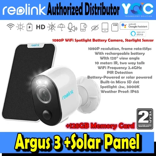 spy camera Reolink Battery Camera Outdoor Camera Argus 3 with Motion