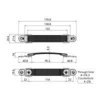 [The Fayshow] 1PC พลาสติก telescopic ดึงกระเป๋าเดินทางแบบพกพากระเป๋าถืออุปกรณ์ในครัวเรือน Handle Rod