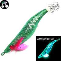 Luminous Fishing Lure Glow In Dark ไม้กุ้งเหยื่อจำลอง Jigging Hard เหยื่อพลาสติกเหมือนจริงสำหรับ Octopus ปลาหมึกตกปลา Tackle