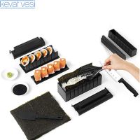 QTCF-10 Pcs/set Diy Sushi Maker Sushi Roll Mold Japanese Sushi Cooking Tools Bento Accessories Kitchen Gadgets Kichen Tools