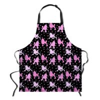 Poodle Dog Kitchen Apron for Women Men Kids Hotel Cooking Apron Home Cleaning Sleeveless Aprons BBQ Bib Apron Cotton Linen Bibs Aprons