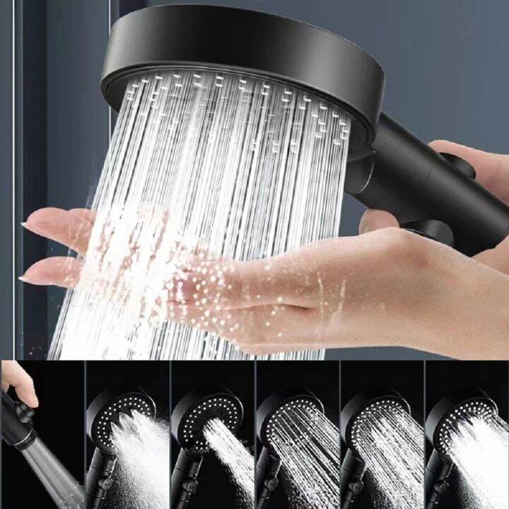 6-modes-filter-shower-head-high-pressure-water-saving-shower-one-key-stop-water-adjustable-shower-head-for-bathroom-accessories-showerheads