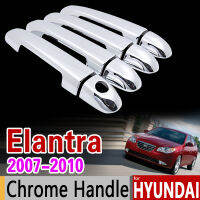 สำหรับ Hyundai Elantra 2007 - 2010 HD Chrome Handle TRIM ชุด2008 2009 Elantra Blue AVANTE อุปกรณ์เสริมสติกเกอร์รถ stylings