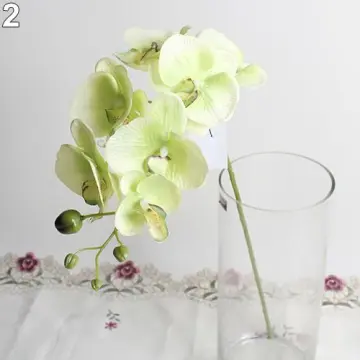 1pc Silk Butterfly Orchid Artificial Flowers Bouquet For Wedding Home  Decoration Real Touch Phalaenopsis Fake Flowers Rose-Peony 5