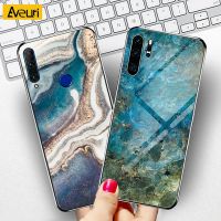 Luxury Marble Tempered Glass Phone Case For Huawei Nova 2i 3 3i 5T P20 P30 Lite Pro P SMART Z Plus Y8 Y9 Prime 2019 Cover Case