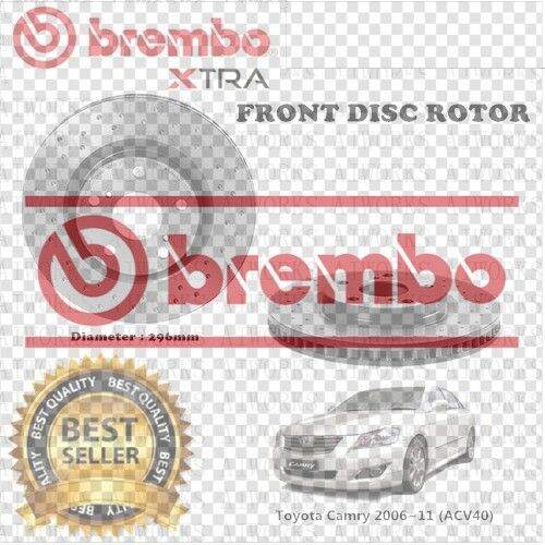 BREMBO XTRA Toyota Camry 2.0/2.4 ACV40 200611 Front Drilled Disc Rotor