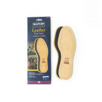 SAPHIR แผ่นรองรองเท้าผลิตจากหนังแกะ นุ่มเบาดูดซับกลิ่นLEATHER INSOLE CHARCOAL