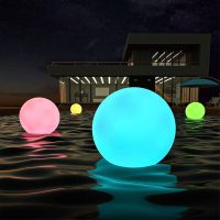 Solar Pool Light Ball RGB Color Change Swimming Pool Floating Lamp 34CM Garden Lights Outdoor Inflatable Pool Underwater Light