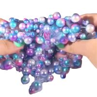 Beautiful Color Slime Fluffy Modeling Clay Colorful Beads Slime Putty Scented Stress Kids Toy Funny Children Toys Gift Antistres