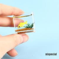 (Nis-Beauty) Miniatur Tangki Ikan Mas Bahan Resin Transparan Untuk Dekorasi Rumah Boneka