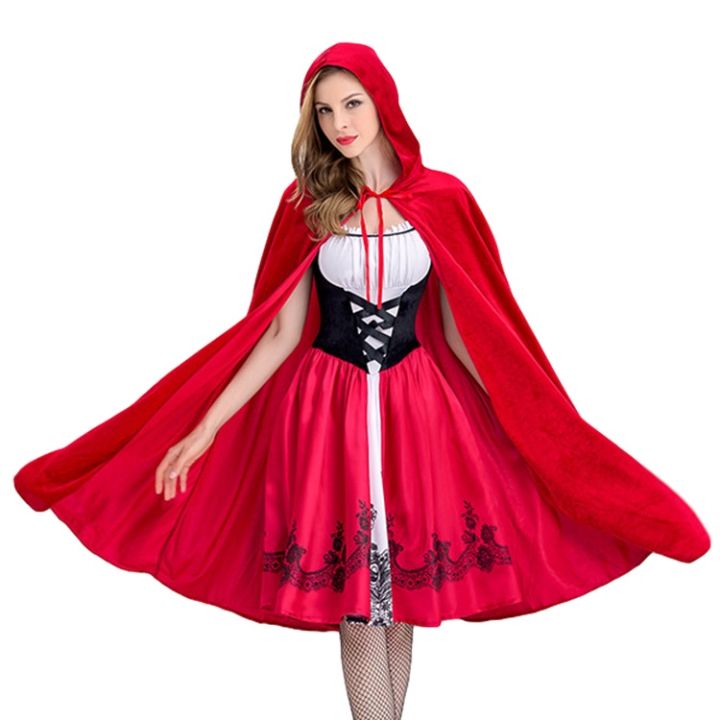 Little Red Riding Hood Costume Adult Cosplay Dress Fancy Party ...