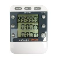 Kitchen Timer Sports Timer 99 Hours Digital Calculator 12/24 hour Memory Reminder 3 Channel Count down Timer 3 Groups Timer