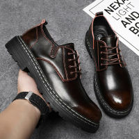 Mens Oxford shoes r luxury leather shoes fashion breathable sneakers handmade platform boot new casual shoes for men