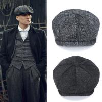 original High-end Razor Party hat Peaky Blinders beret mens octagonal hat trendy painter hat autumn and winter newsboy hat boys bud hat