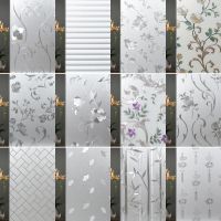 Window Film Privacy 3D Decorative Window Vinyl Static Cling Window Sticker Non-Adhesive Stained Removable Glass Window Decals