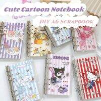 【Ready Stock】 ✗ C13 Kawaii A6 Loose-Leaf Notebook 100 Pages Sanrio Cartoon DIY Handbook Diary Cute Student Notepad School Office Stationery