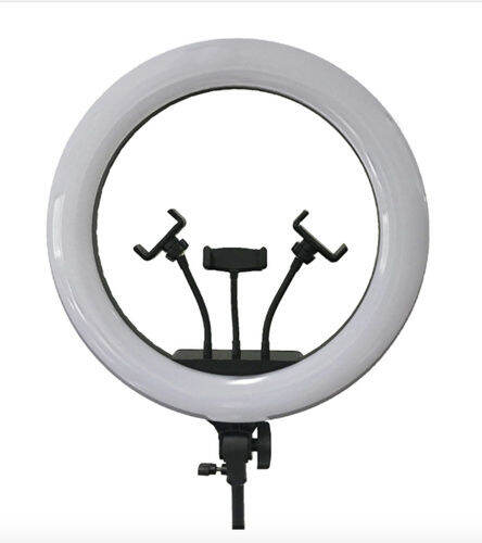 หัวไฟไลฟ์สด LED Soft Ring Light RL-18 ปรับสีส้ม-ขาว และความแรงแสงได้ตาม ...