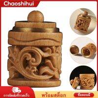 Chaoshihui แกะสลักน้ำหอมไม้ขวดขวดไม้แขวนรถจี้แขวนรถ