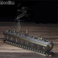 Copper Incense Stick Burner Antique Handmade Holder Zen Buddhist Tea House Home Office Decoration Crafts Ornaments