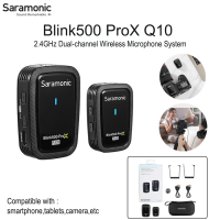 Saramonic Blink 500 Pro X Q10 2.4GHz Dual-Channel Wireless Microphone ไมค์ไร้สายคุณภาพดี ไมค์ไลฟ์สด