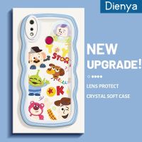 เคส Dienya สำหรับ Realme 3 Pro เคส3i Realme ลายการ์ตูนน่ารักนาซ่าบัซไลท์เยียล์ใหม่ Colour มาการอนคลื่นกรอบกันกระแทกแบบใสนิ่มเคสมือถือกล้องเก๋ไก๋ฝาครอบป้องกันซิลิกาเจล