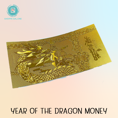 YEAR OF THE DRAGON MONEY FOIL WEALTH FORTUNE MONEY ATTRACTION | Lazada PH