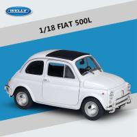 รถของเล่น1:18 FIAT 500L โมเดลรถโลหะผสมเหล็กหล่อของเล่นแบบจำลองรถยนต์คลาสสิกการจำลองของสะสมของขวัญของเล่นเด็ก