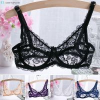 Fashion Ladies Soft Glamour Intimates See Through Underwire Strap Deep V Lace Vest Transparent Sleepwear Breath