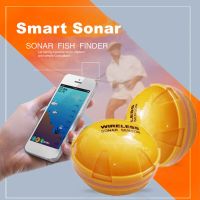 แบบพกพาไร้สาย Sonar Fish Finders Fishing Lure Echo Sounder Fishing Finder Alarm Transducer Lake ตกปลาทะเลโทรศัพท์ Smart